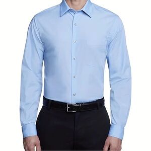 BNWT Light Blue Men's Dress Shirt - Long Sleeve Point Collar